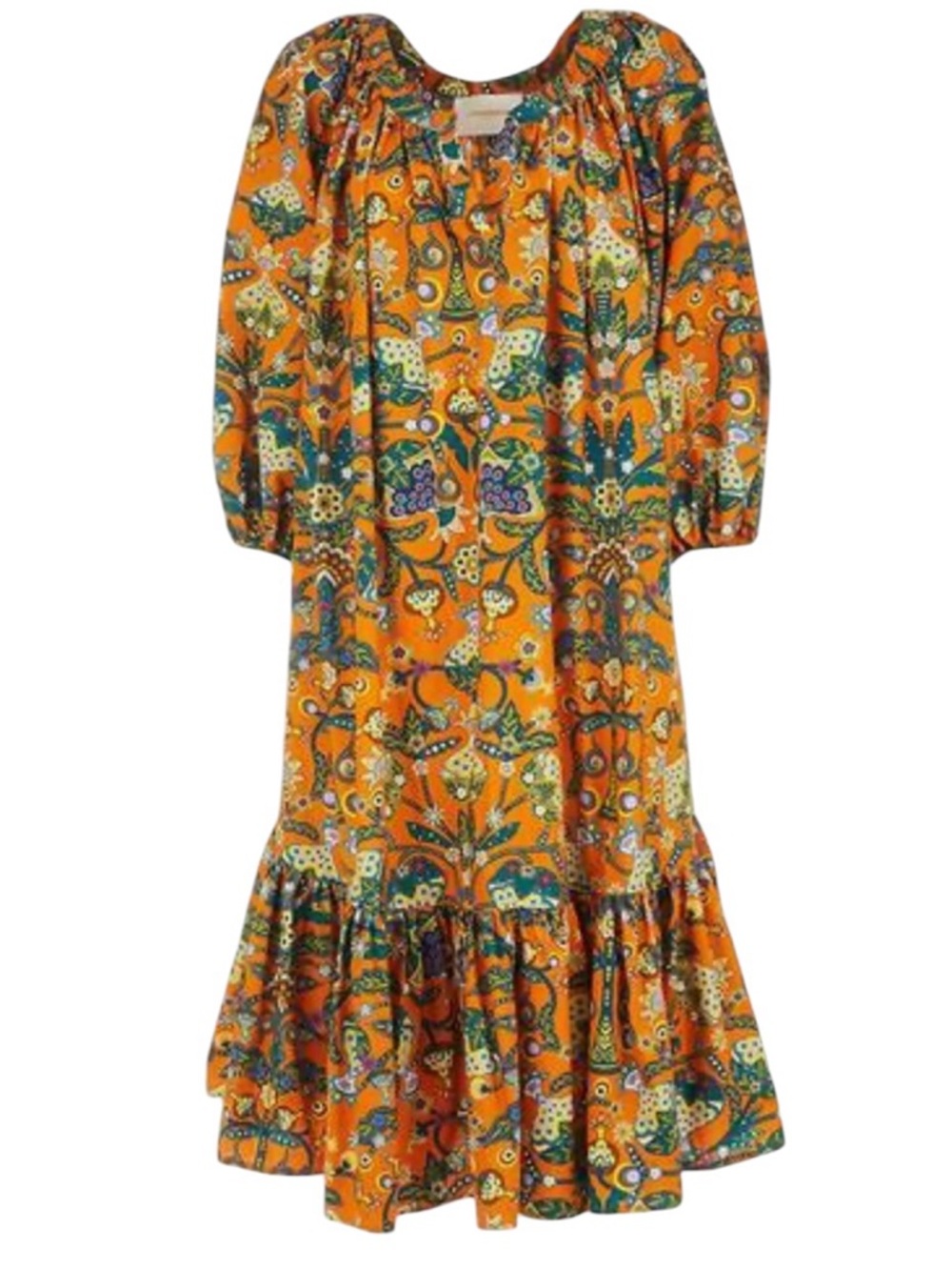 LA DOUBLE J Tree Of Life Arancio Folk Dress Size Medium